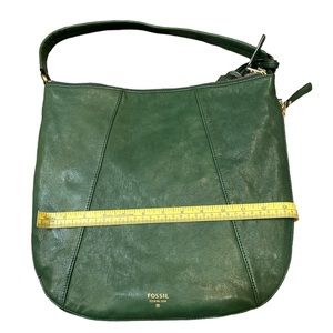 Fossil Shoulder bag in a beautiful emerald green leather
